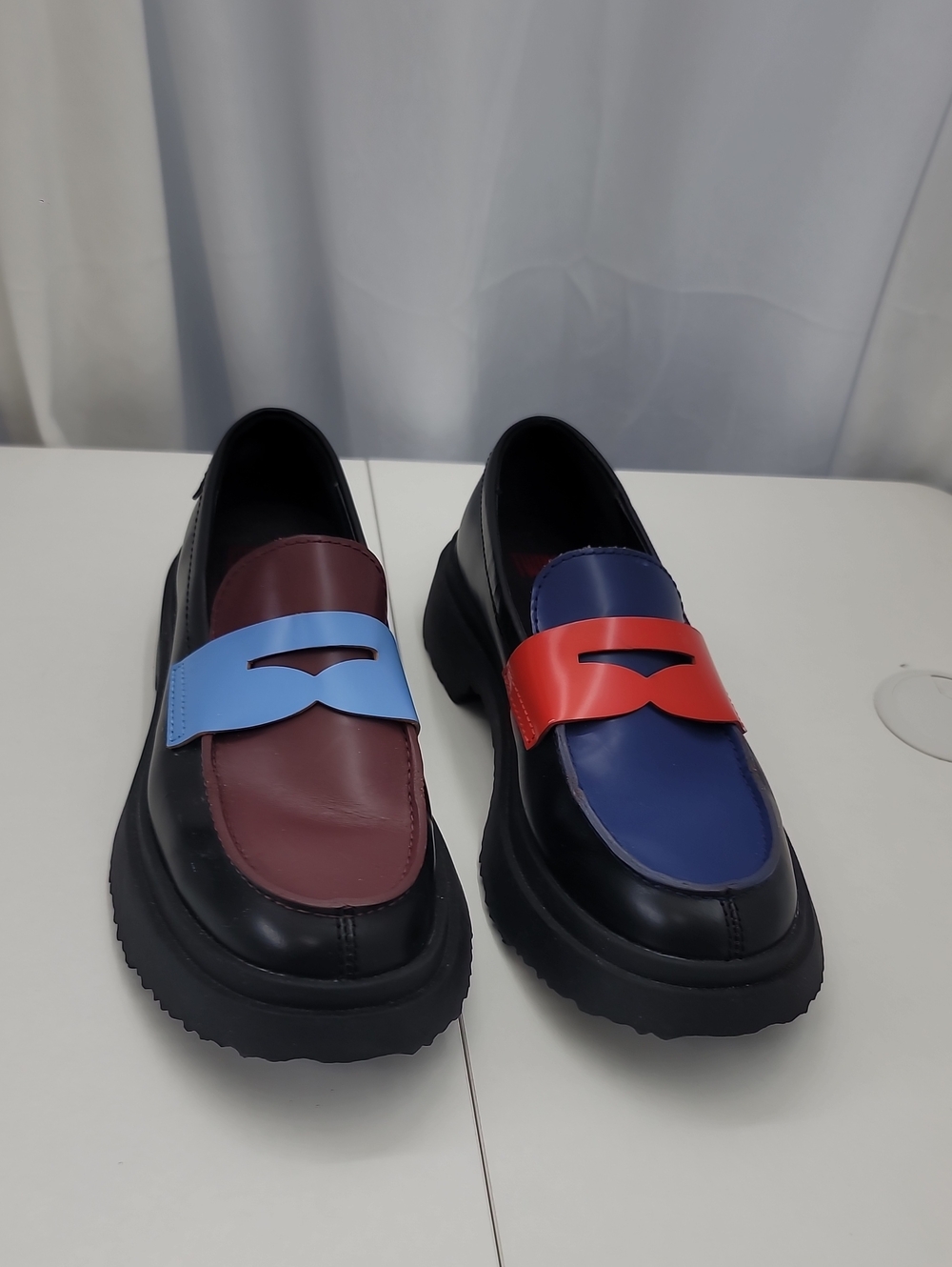 Camper Twins Two-Tone Leather Penny Loafers Size 36 US Size 6